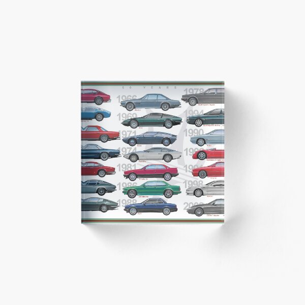 Maserati Poster Acrylic Block