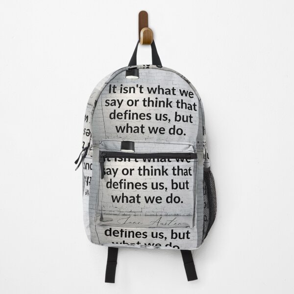 Item preview, It isn't what we say or think that defines us, but what we do | Jane Austen Quote designed and sold by CastlesClassics.