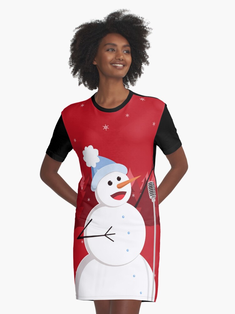 snowman christmas dress