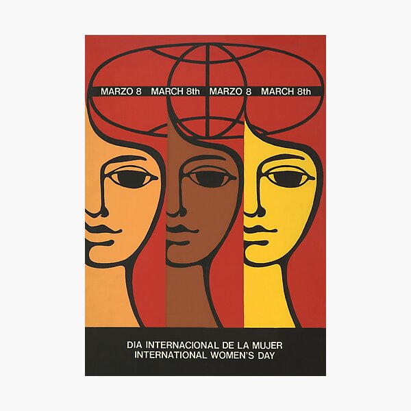 Vista previa del artículo con la obra «Feminista interseccional Póster», diseñado y vendido por FeminismArt.