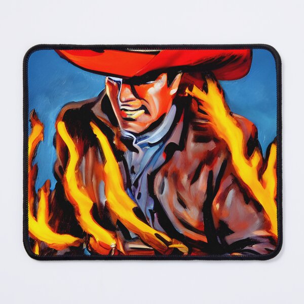 Item preview, Cowboy on Fire designed and sold by TellerKindArt.