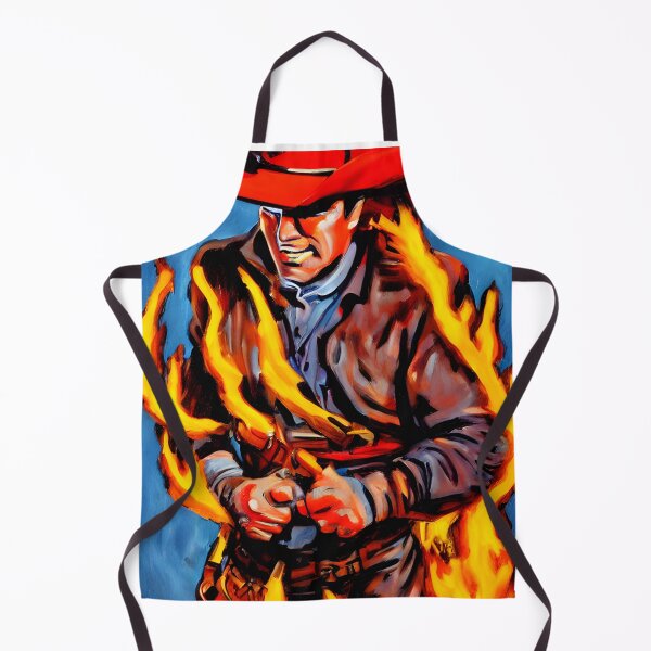 Item preview, Cowboy on Fire designed and sold by TellerKindArt.