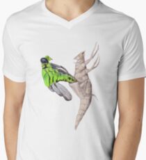Dragonfly emerging V-Neck T-Shirt