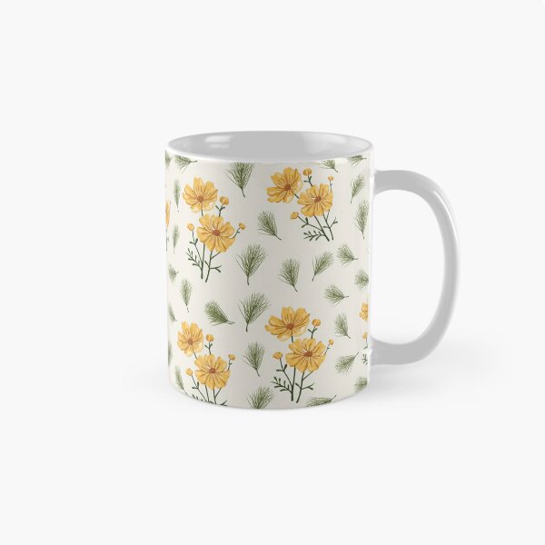 Item preview, Yellow Autumn Flower Sticker Pattern (Cream) designed and sold by Geo De la Cruz.