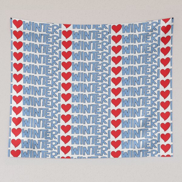 Item preview, I Heart Winter Illustrated Text with a heart designed and sold by AngelDawnDesign.