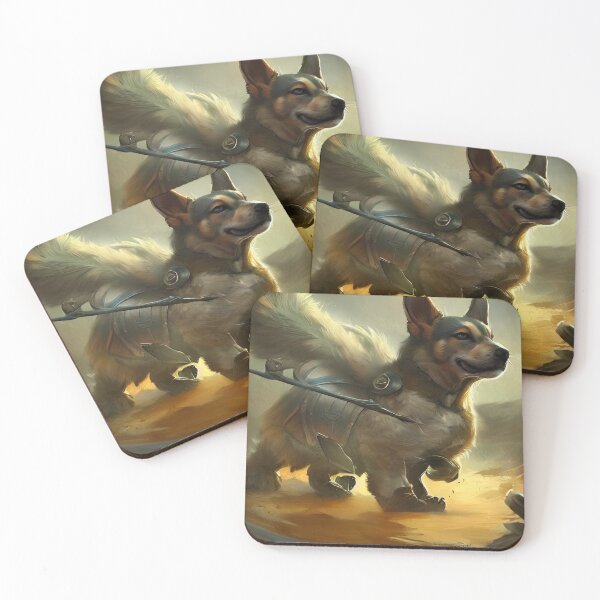 Item preview, AI Generated Art, War Corgi designed and sold by RabbitHoleMI.