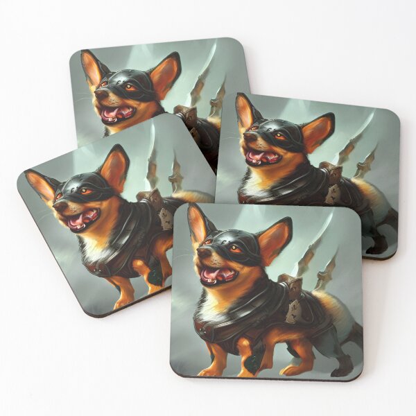 Item preview, AI Generated Art, War Corgi designed and sold by RabbitHoleMI.