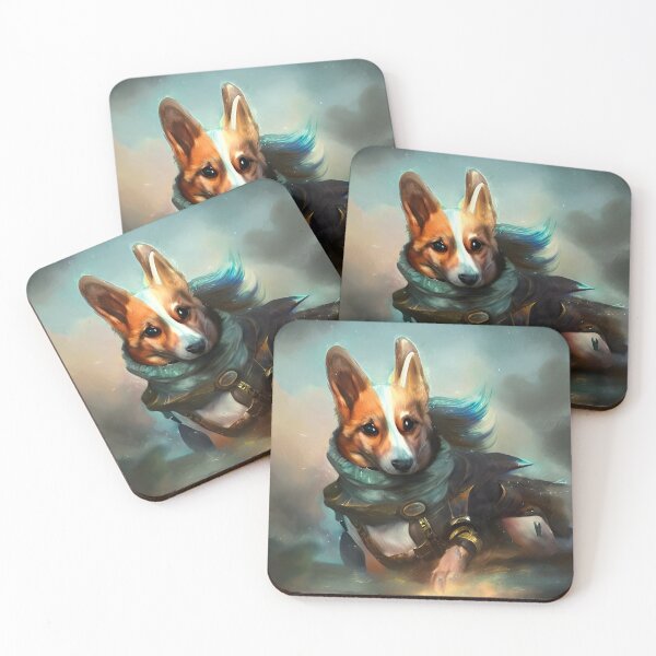 Item preview, AI Generated Art, War Corgi designed and sold by RabbitHoleMI.