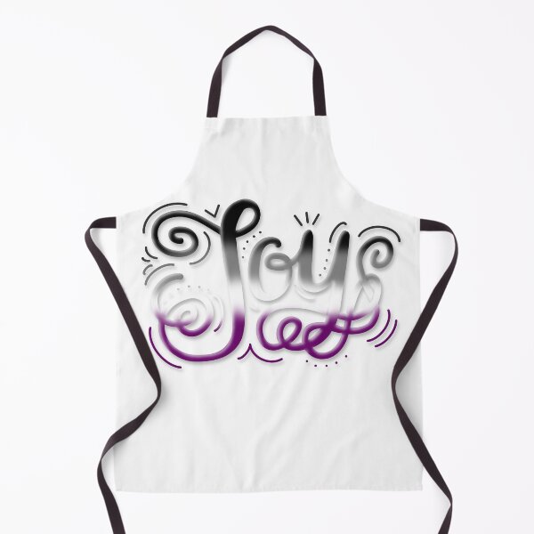 Item preview, Joy Hand Lettering Asexual Ace Pride Purple Grey Black designed and sold by JoyfulJen.