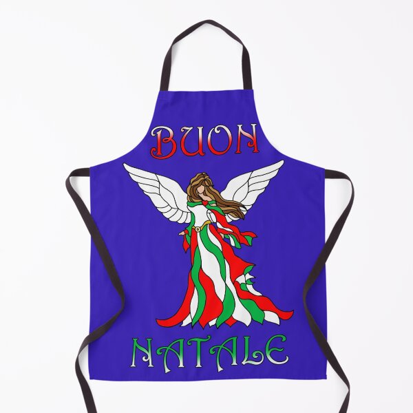 Artikelvorschau,  Buon Natale Italienischer Weihnachtsengel aus Buntglas entworfen und verkauft von Deborah Camp.