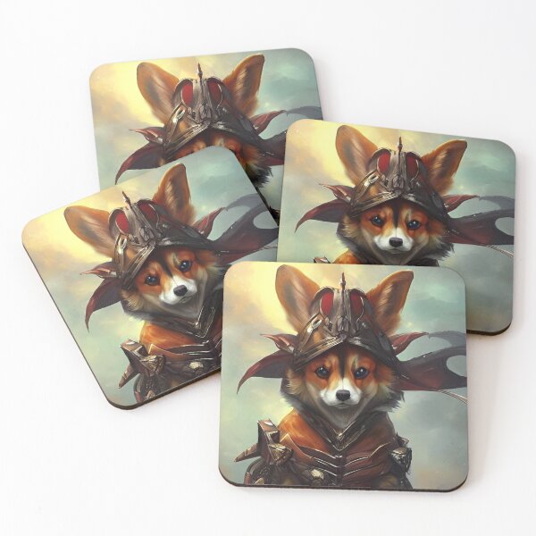 Item preview, AI Generated Art, War Corgi designed and sold by RabbitHoleMI.
