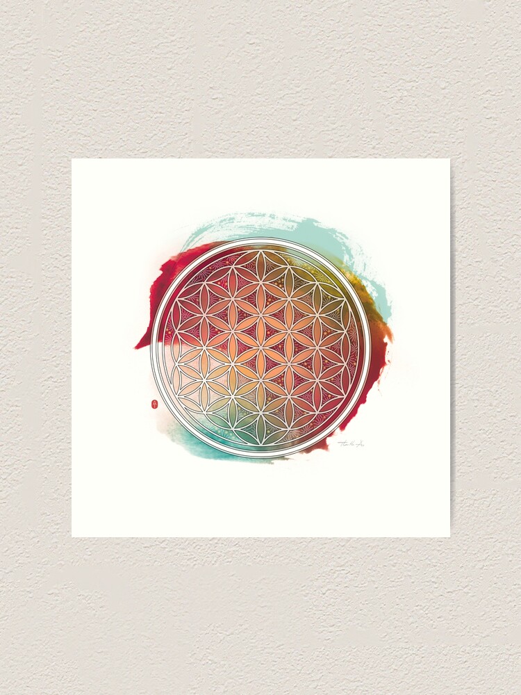 Alternate view of Meditative Flower Of Life Art Print