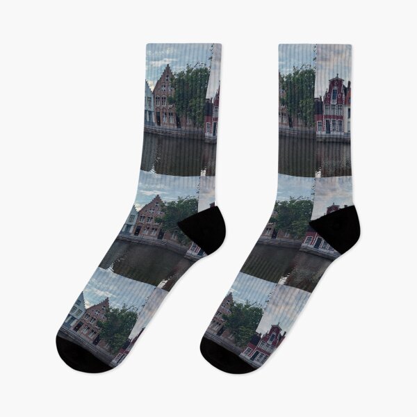 Item preview, Bruges skyline at dusk designed and sold by Mimifsud.
