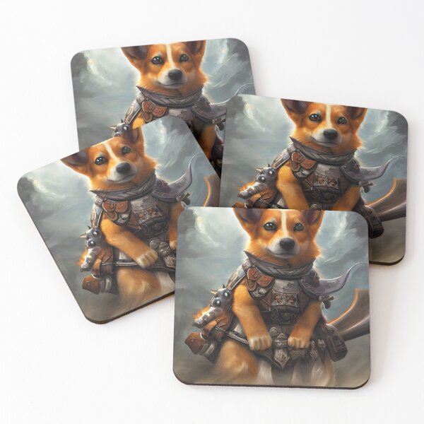 Item preview, AI Generated Art, War Corgi designed and sold by RabbitHoleMI.