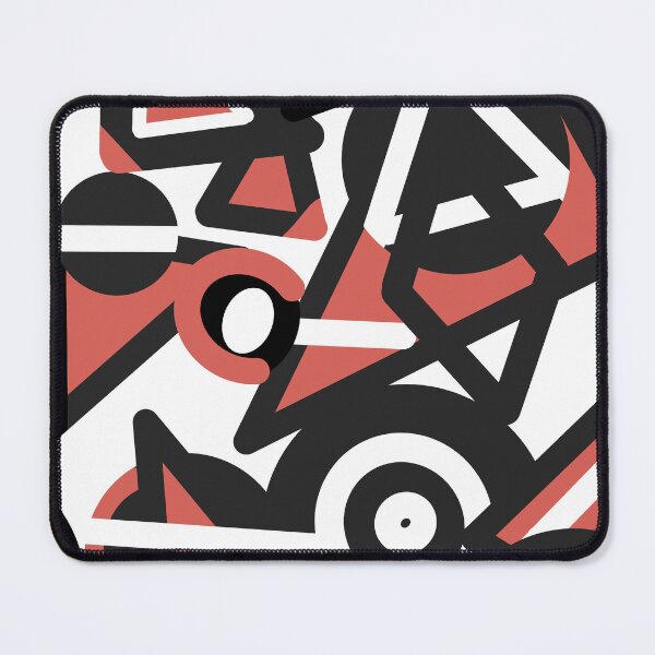 Item preview, Abstract Raspberry Blush Black & White  designed and sold by ArtFabric.