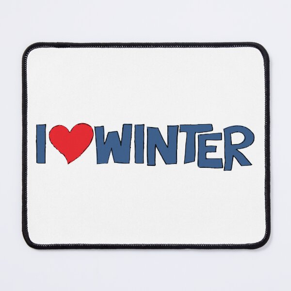 Item preview, I Heart Winter Illustrated Text with a heart designed and sold by AngelDawnDesign.