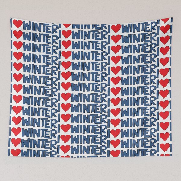 Item preview, I Heart Winter Illustrated Text with a heart designed and sold by AngelDawnDesign.