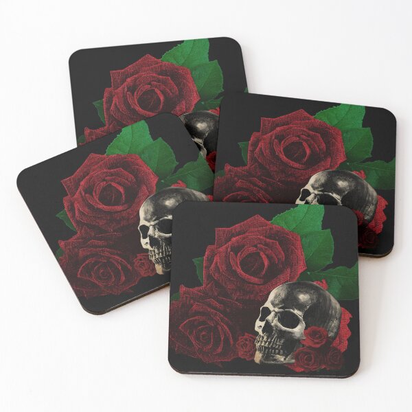 Item preview, Human anatomy and roses: skull designed and sold by demonkourai.