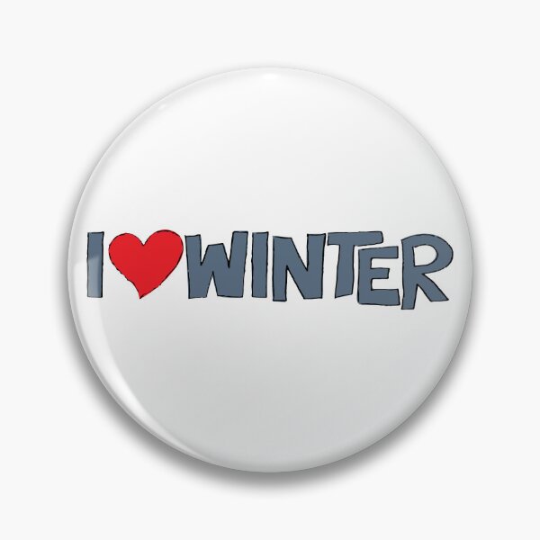 Item preview, I Heart Winter Illustrated Text with a heart designed and sold by AngelDawnDesign.