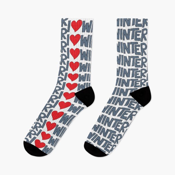Item preview, I Heart Winter Illustrated Text with a heart designed and sold by AngelDawnDesign.