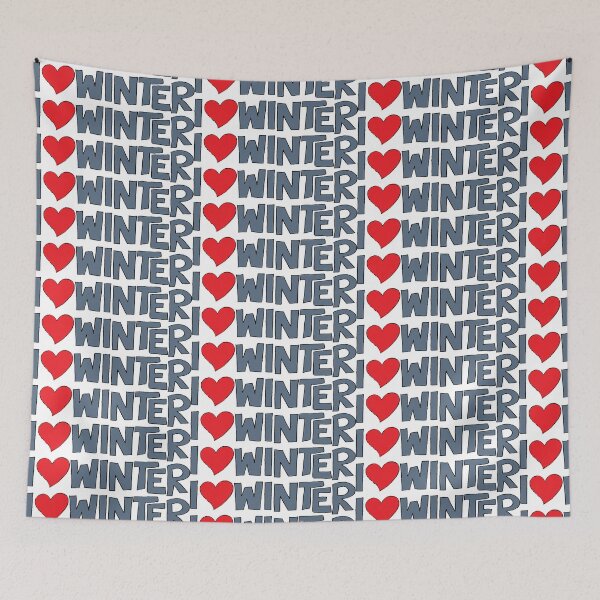 Item preview, I Heart Winter Illustrated Text with a heart designed and sold by AngelDawnDesign.