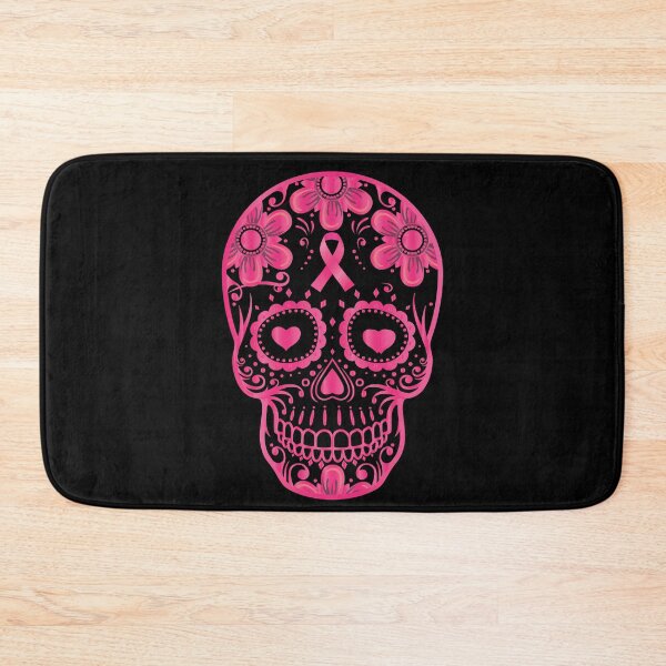 Item preview, Sugar Skull Pink Ribbon Day Of The Dead Breast Cancer Awareness  designed and sold by Med ing.