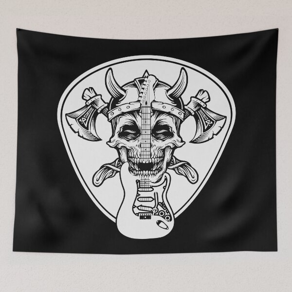 Item preview, Viking Skull Guitar designed and sold by Artbellachi.