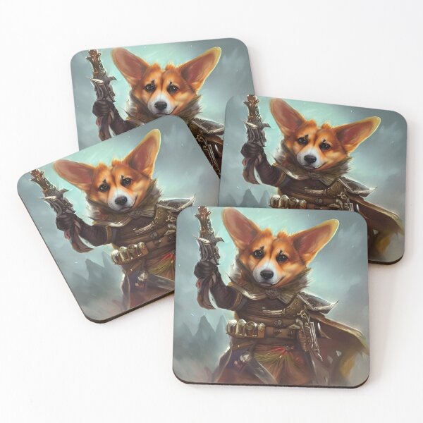 Item preview, AI Generated Art, War Corgi designed and sold by RabbitHoleMI.