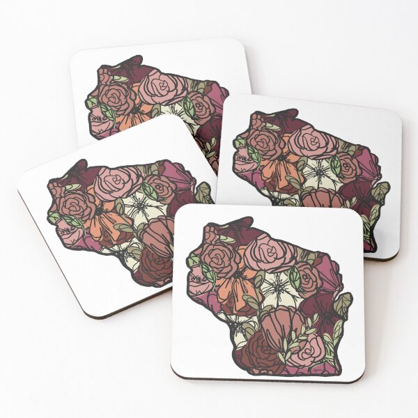 Item preview, Floral Wisconsin Sticker designed and sold by AshMonette.