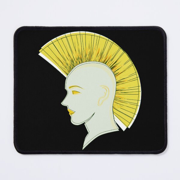 Item preview, Silhouette with Yellow Mohawk, Unusual Hairstyle designed and sold by Dven-Clothes.