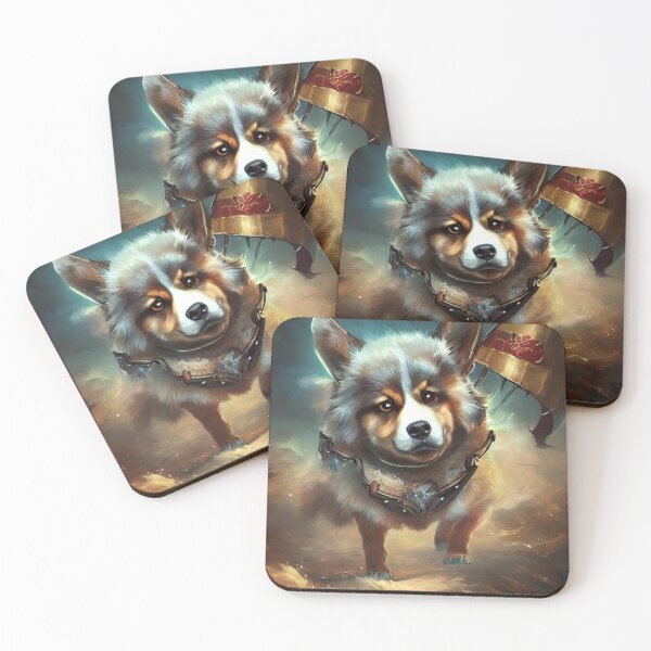 Item preview, AI Generated Art, War Corgi designed and sold by RabbitHoleMI.