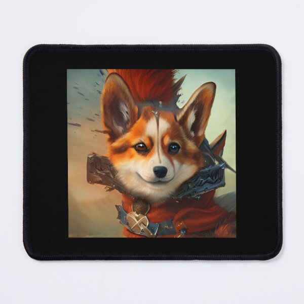 Item preview, AI Generated Art, War Corgi designed and sold by RabbitHoleMI.