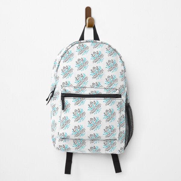 Item preview, Black and Blue Frog - Abstract / Tribal - Cute Frog designed and sold by SfidaDesigns.