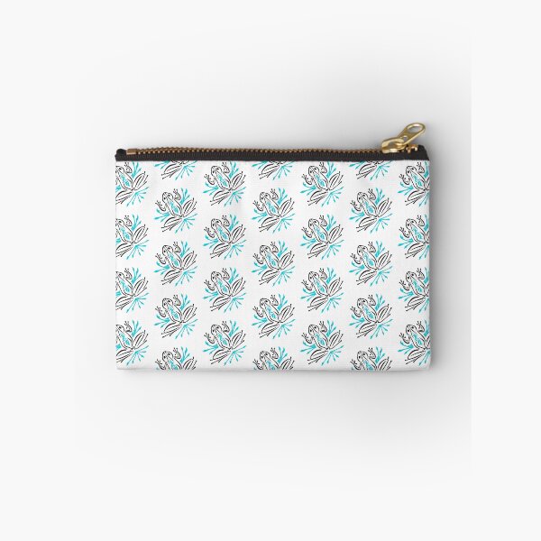 Item preview, Black and Blue Frog - Abstract / Tribal - Cute Frog designed and sold by SfidaDesigns.