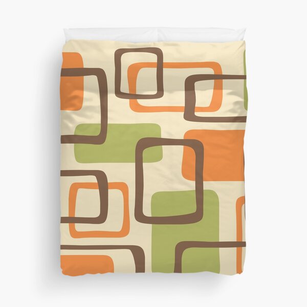 Item preview, Colorful Mid Century Modern Abstract Squares Pattern 127 designed and sold by tonymagnerart.