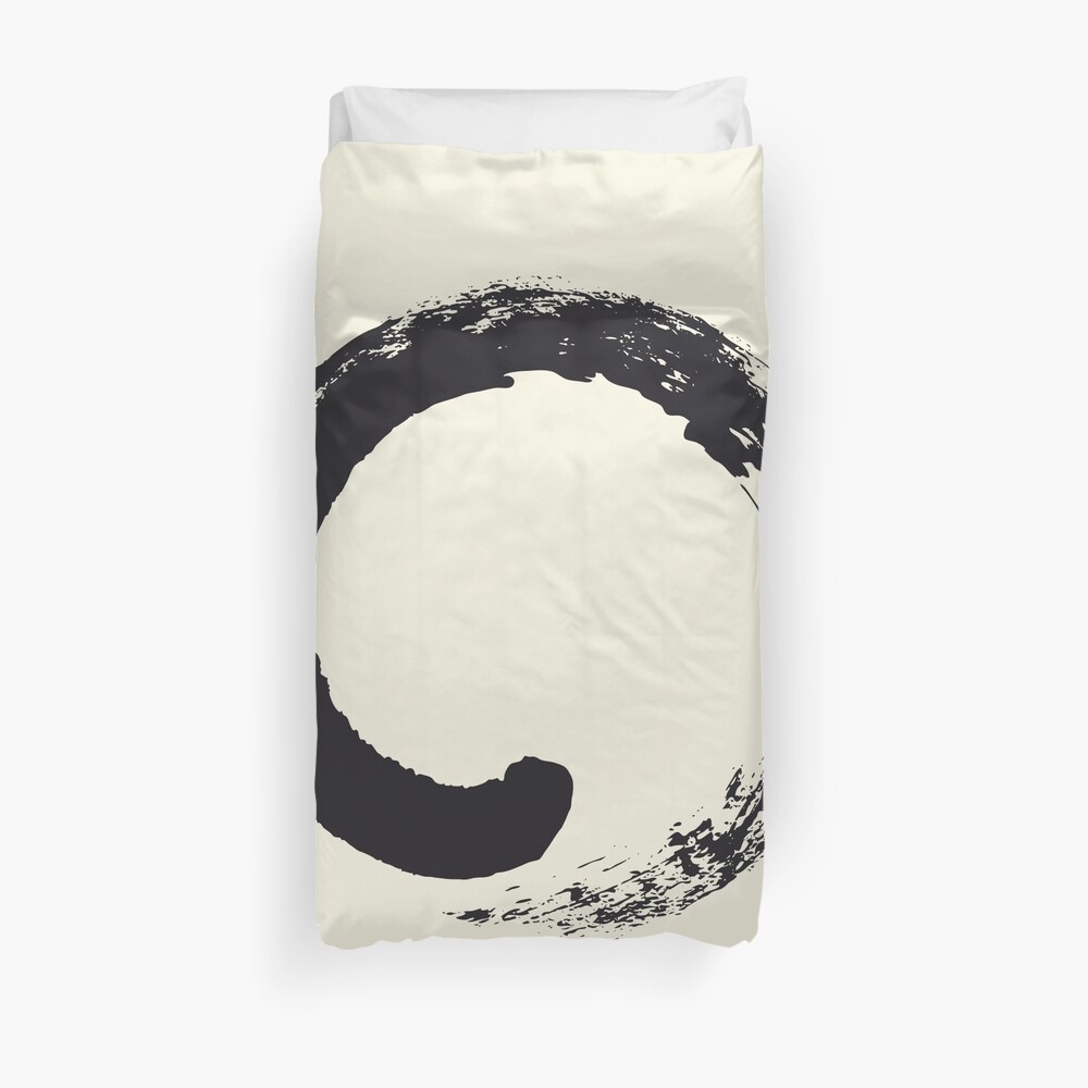 Ensō / Japanese Zen Circle Duvet Cover