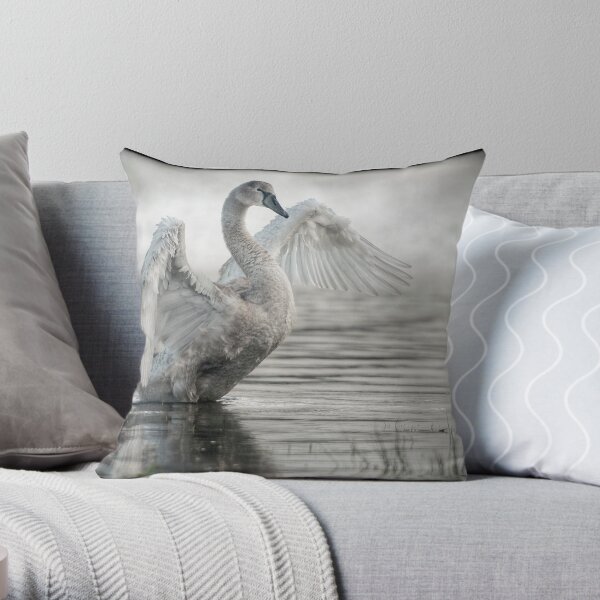 Swan Throw Pillow