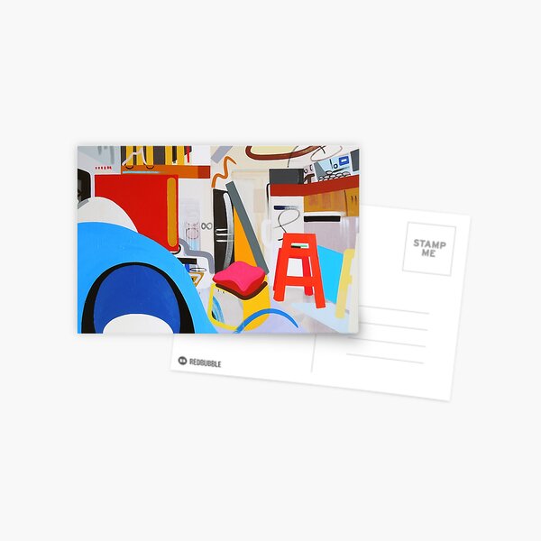 Abstract Interior Art Print Postcard