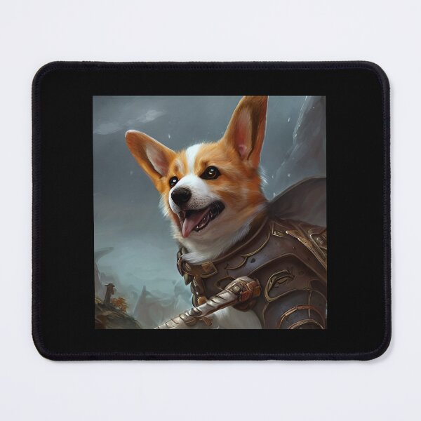 Item preview, AI Generated Art, War Corgi designed and sold by RabbitHoleMI.