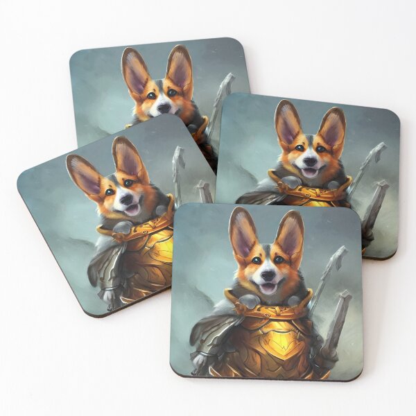 Item preview, AI Generated Art, War Corgi designed and sold by RabbitHoleMI.