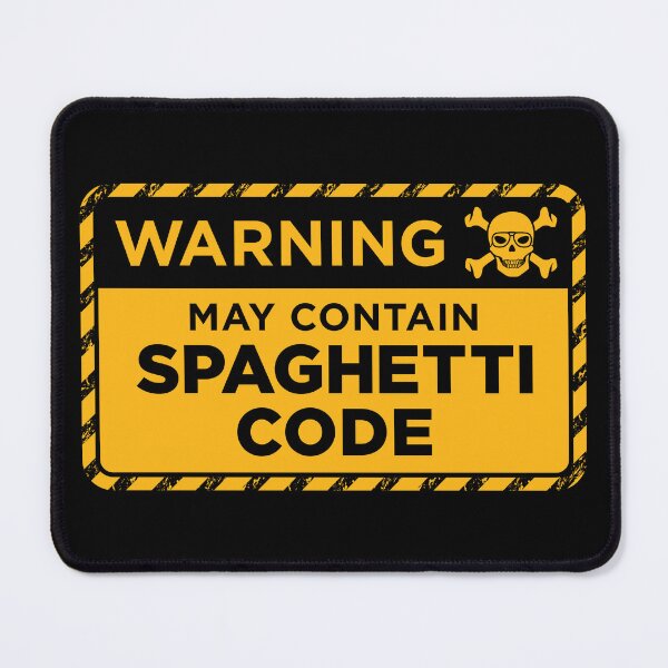 Item preview, Warning - May Contain Spaghetti Code designed and sold by Blitzcreed.