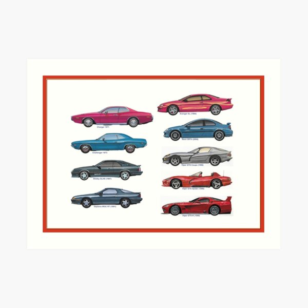 American sportcars 3 Art Print