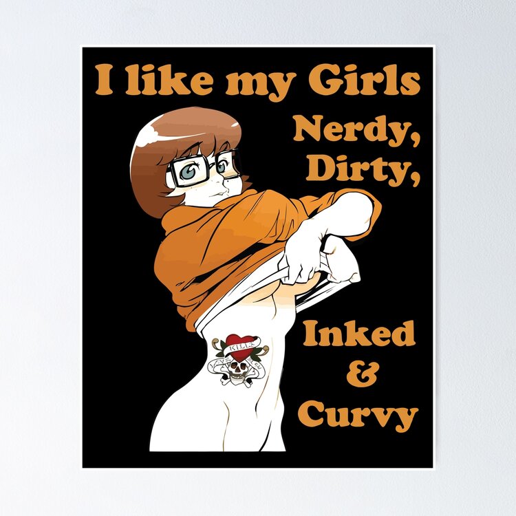 I Like My Girls Nerdy Dirty Inked and Curvy Sticker