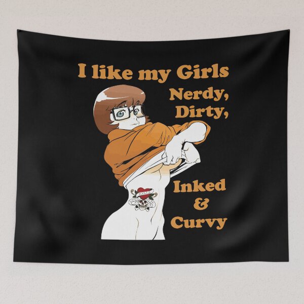 Item preview, I Like My Girls Nerdy Dirty Inked and Curvy designed and sold by Big Twelve.