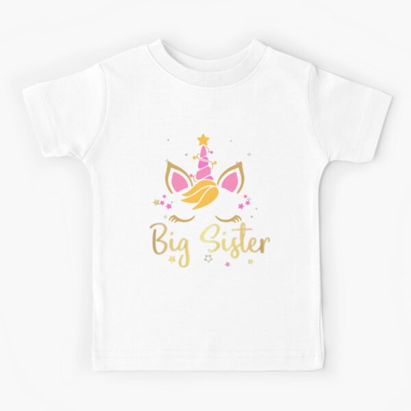 Girls Unicorn Big Sister T-Shirt, Unicorn Baby Shower Gift, Toddler Ki –  Bump and Beyond Designs