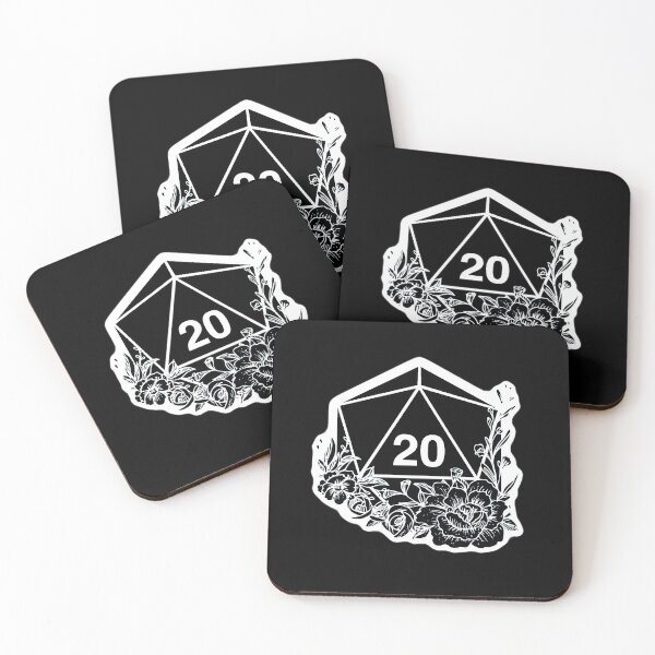Item preview, Floral D20 dice flower designed and sold by TankandDPS.