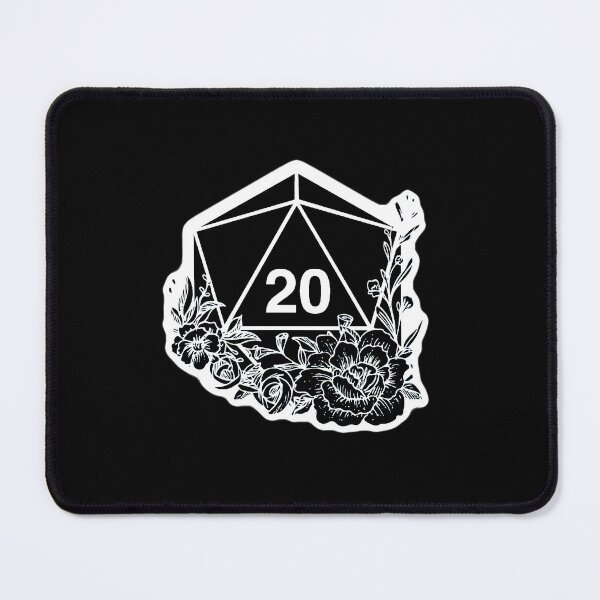 Item preview, Floral D20 dice flower designed and sold by TankandDPS.
