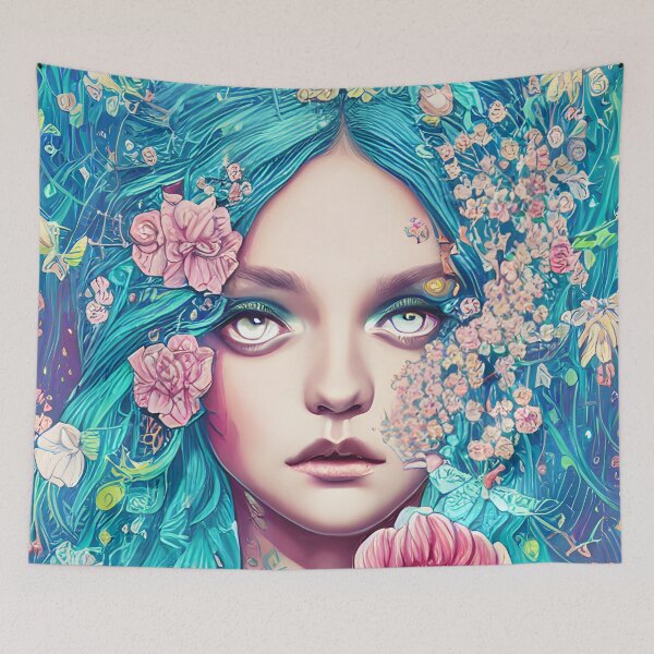 Item preview, Blue Eyed Floral designed and sold by CookieKreationz.
