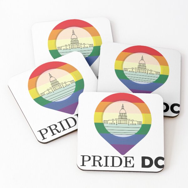 Item preview, DC Pride Capitol Hill Rainbow Map Point  (PRIDE_005) designed and sold by rodildesigns.