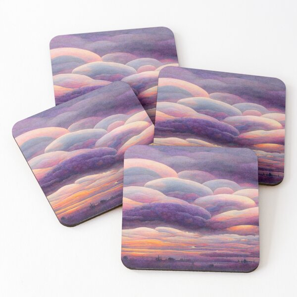 Item preview, Purple clouds Tie Dye inspired sunset designed and sold by RileyKyler.